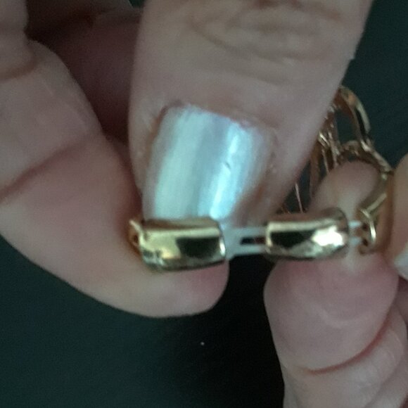 Gold Fancy Cursive Letter N Initial Ring - Picture 6 of 8